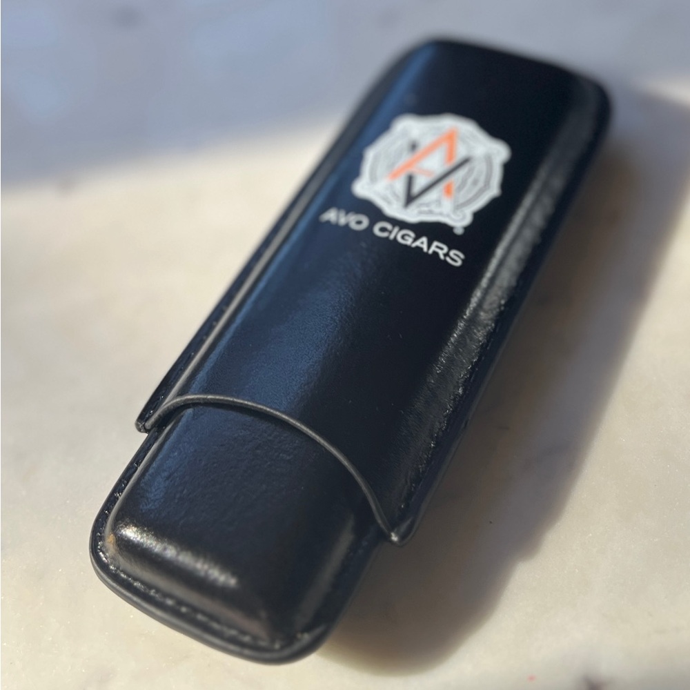 Black Leather Cigar Case